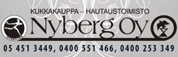 Kukkakauppa ja Hautaustoimisto Nyberg Oy logo